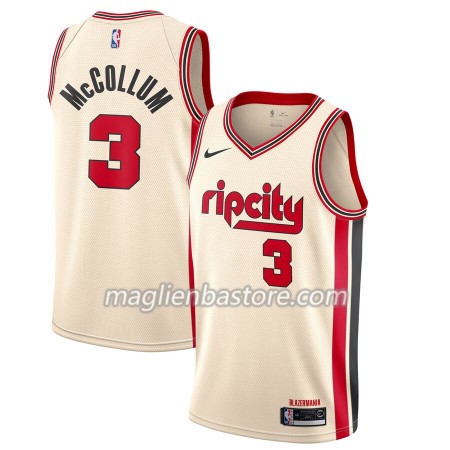 Maglia NBA Portland Trail Blazers C.J. McCollum 3 Nike 2019-20 City Edition Swingman - Uomo